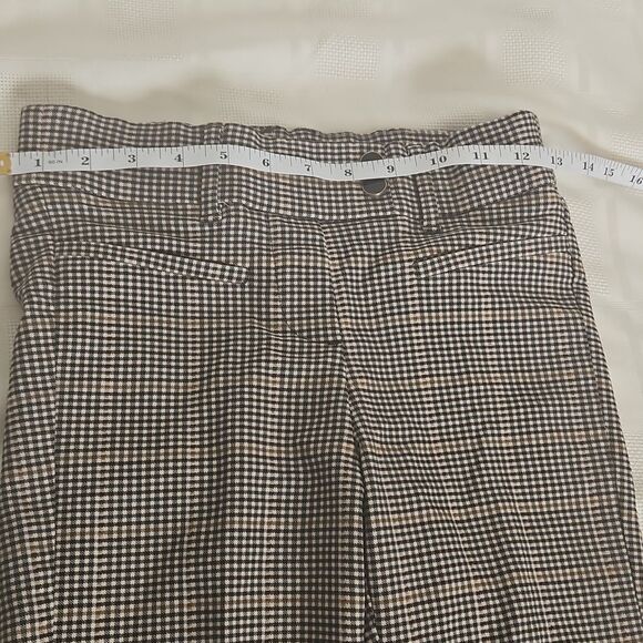 Suzy Shier Buffalo Check Mid-Rise Skinny Casual Pants Brown XS - Picture 10 of 16